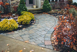 Patio and Walkways: Tumbled Paver Walkway