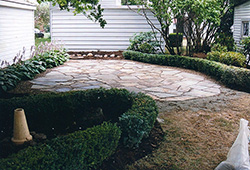 Patio and Walkways: Natural Flagstone Courtyard