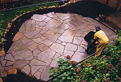 Patio and Walkways: Natural Bluestone Patio